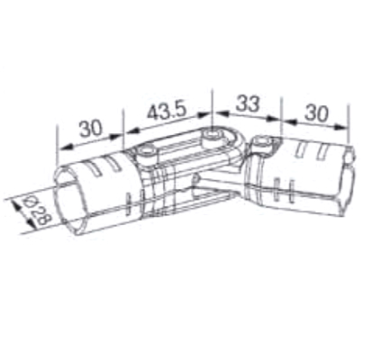 [Metal joint set]GA-8S(Metal Joint, Parallel)