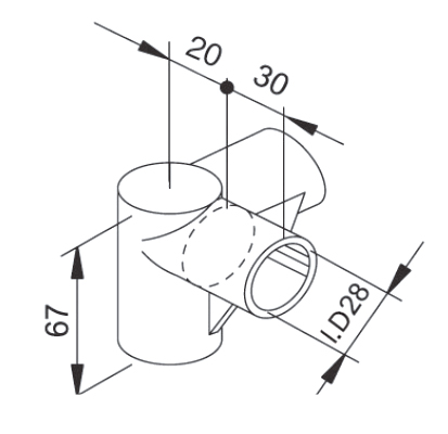 [Plastic Joint]GAP-2A(3-Way)