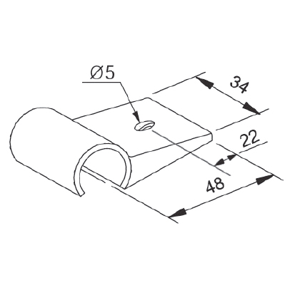 [Plastic Joint]GAP-7(Panel Clip Flat Base)