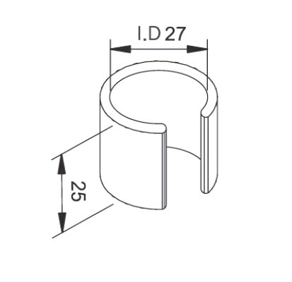 [Plastic Joint]GAP-8(Spacer Clip)