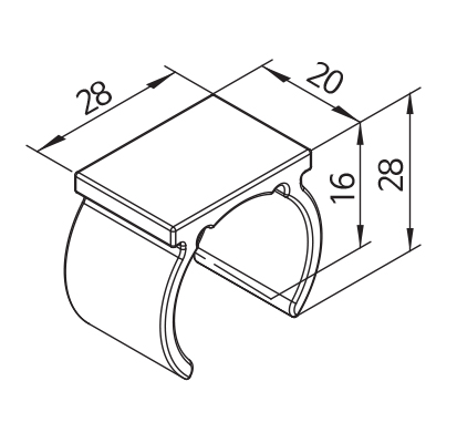 [Plastic Joint]GAP-8FN(Horizontal Holder)