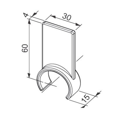 [Plastic Joint]GAP-18(Right Angle Short)