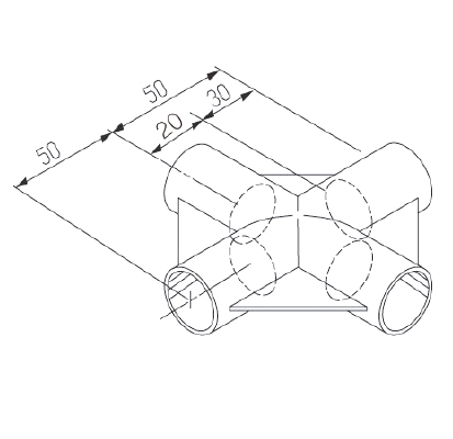 [Plastic Joint]GAP-24A(4-Way Flat)