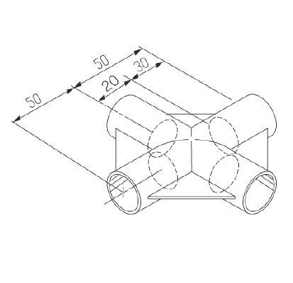 [Plastic Joint]GAP-24A(4-Way Flat)