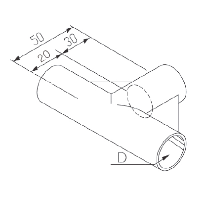 [Plastic Joint]GAP-29A(3-Way Flat)