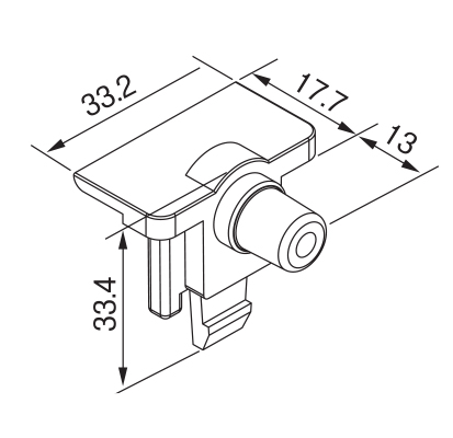 [Plastic Joint]GAP-50(Roller Conveyer Cap (Without Bearing))