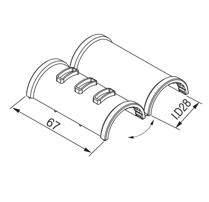 [Plastic Joint]GAP-56(Sleeve For GA-35S)