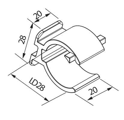 [Plastic Joint]GAP-58(Name Plate Holder)