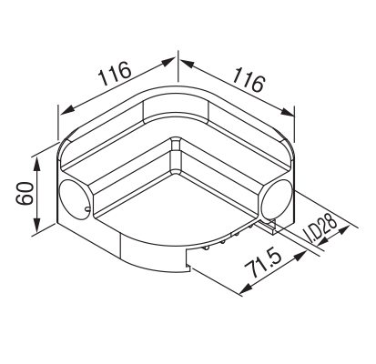 [Plastic Joint]GAP-64(Corner Support Joint)