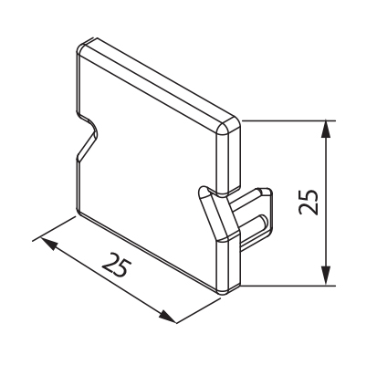 [Roller Track Cap]PRC-25A