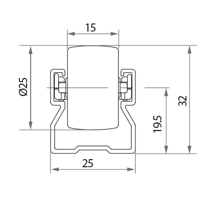 [Quiet noise roller, Pitch:28,27]GPR2528A