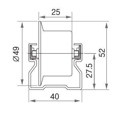 [Quiet noise roller, Pitch:55]GPR4055C