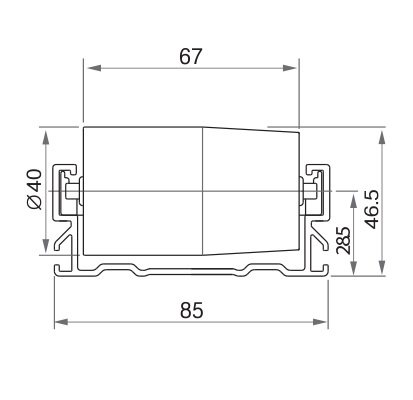 [Quiet noise roller, Pitch:45]GPR8545HA